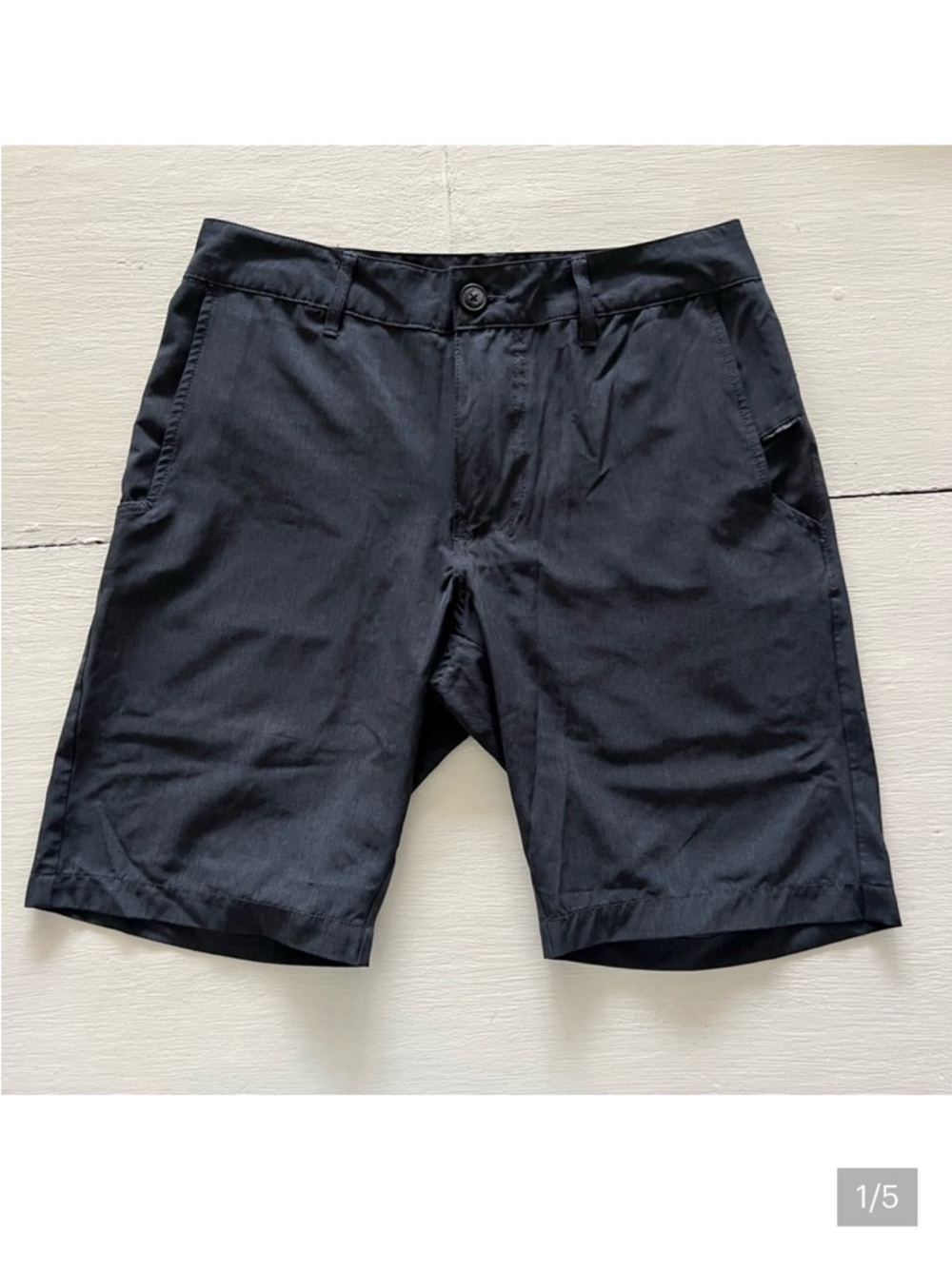 Nitrous Black Men’s Athletic Black Casual Shorts  Pocket Activewear size 28